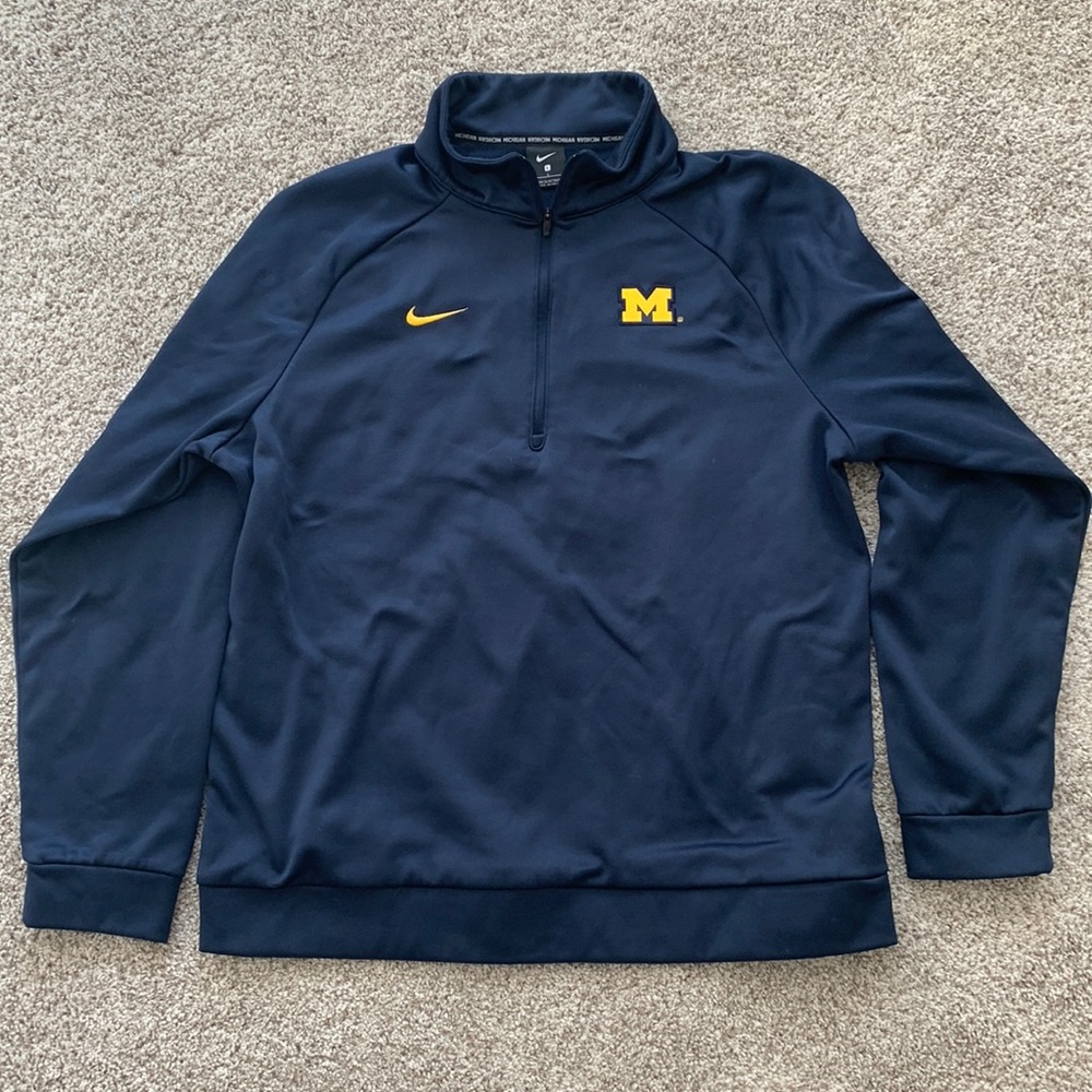 Nike Men Michigan Wolverines Pullover Size Large